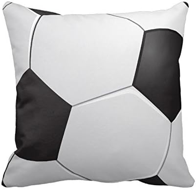 URDesigner Standard 16 Inch Square Throw Pillow Case Cushion Cover Football Soccer Pillowcase Gift for Him Valentine's Day Gift Twin Sides