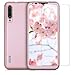 kwmobile Full Case Compatible with Xiaomi Mi A3 / CC9e - Case Hard Shell Plastic Phone Cover with Screen Protector - Metallic Rose Gold