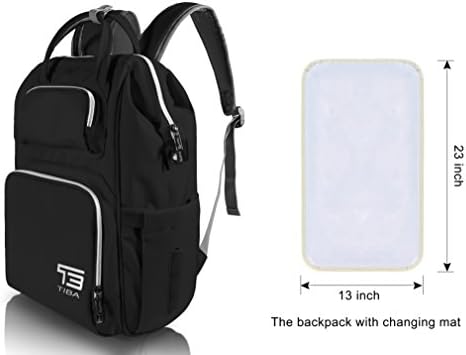 TB TIBAG Lightweight Mother Diaper Backpacks Bags for Mom and Dad with Changing Mat , Baby Bags,Diaper Baby Bag for Mom