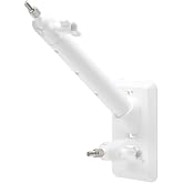 Holicfun 2-in-1 Wall Mount for Outdoor Cameras and Solar Panels, White | Universal 1/4"-20 threaded bracket, easily adjustable angle, compatible with Ring, Arlo and more solar panels &amp; cams
