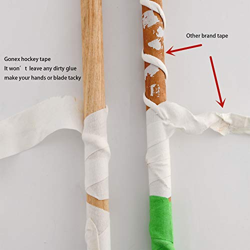 image for Gonex Hockey Tape, Black Cloth Grip Tape for Hockey Ice Field Lacrosse