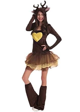 Amazon.com: JJ-GOGO Reindeer Costume Women - Adult ... Amazon.com: JJ-GOGO
