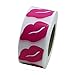 Hybsk Kissing Lips Removable Body Stickers Total 1,000 Per Roll (Pink)