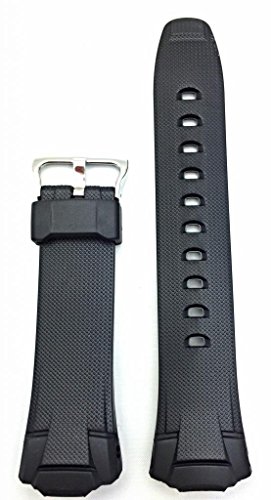 17mm G Shock Style, Rubber Polyurethane (PU) Material Black Bracelet Watch Band | Comfortable, Tough, Durable Replacement Wrist Strap that brings New Life to Any Watch (for Men and Women)