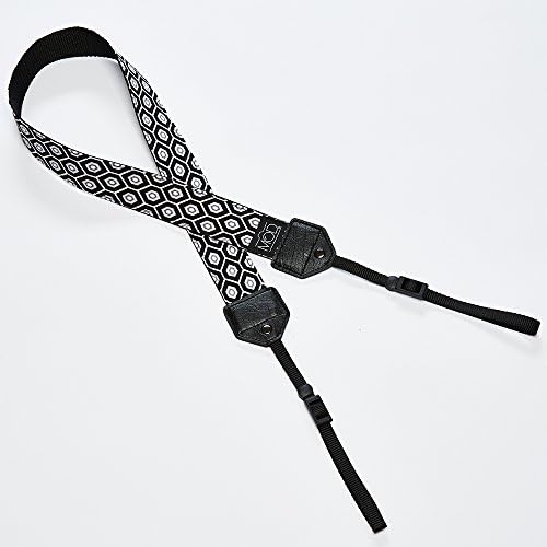 Mod Straps Black & White Honeycomb Basic Camera Strap