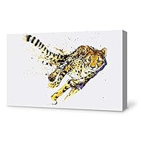 Canvas Wall Art Watercolor Animal Canvas Prints Home Artwork Decoration for Living Room,Bedroom - 12x18 inches