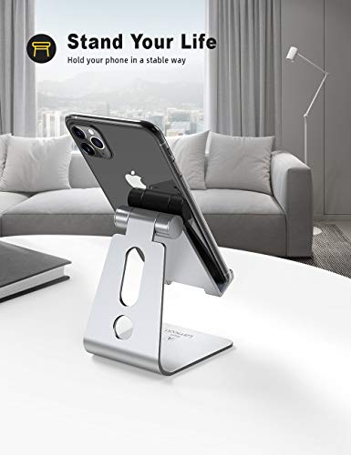 Adjustable Cell Phone Stand, Lamicall Phone Stand: [Update Version] Cradle, Dock, Holder Compatible  - //coolthings.us