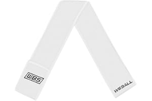 We Ball Sports Streamer Football Towel, Sports Towel with Hook and Loop Fastener to Clean Football Visor and Gloves (White)