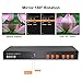Video Wall Processor 2X2 4K Video Controller – Up to 4K 60Hz, Switchable Inputs (DP, HDMI) Support 1x2 1x3 1x4 2x1 Mode