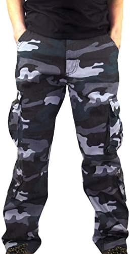 Pervobs Mens Pant, Clearance! Men Casual Camouflage Sports Work Overalls Sweatpants Trouser Pants with Pockets