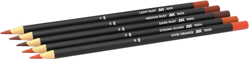AK Interactice Weathering Pencil Set ~ Rust and Streaking Effects Set 10041
