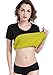 Vinmin Womens Hot Thermo Body Shaper T Shirt Neoprene Slimming Workout Sweat Sauna Suit Abdominal Trainer for Weight Loss