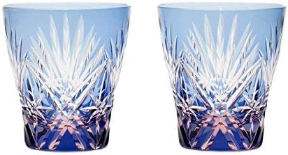 江戸切子グラス 日本酒カップ ケンビシ 星モチーフ2個セット Kimoto Glassware ロックグラス 通販 Amazon