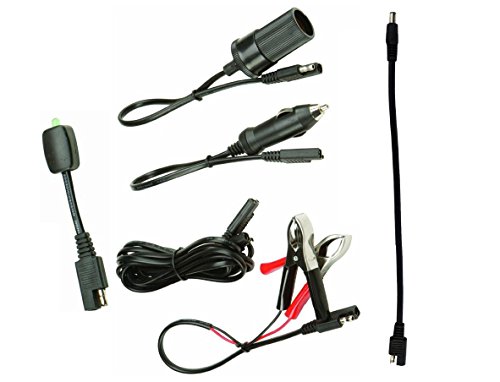 Sunway Solar Extension Cable SAE Connectors 16ft For Quick Connect of 12 Volt Solar Panel Battery Charger Solar Trickle Charger Solar Maintainer Solar Controllers With Battery Clamps,Cigarette Lighter