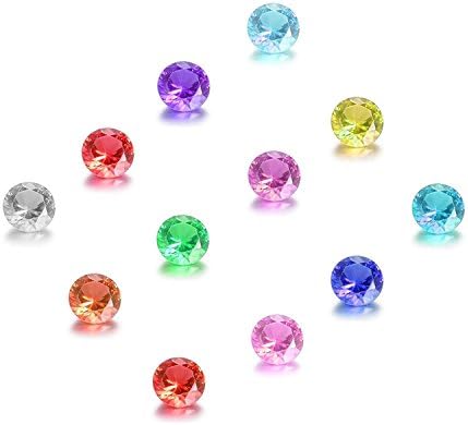 Feilaiger 60Pcs 5mm Crystal Birthstones Charms for Floating Charm Living Memory Lockets