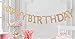 Mud Pie Banner, Glitter Happy Birthday Pennant Banner Garland Sign Felt
