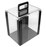 DA VINCI Black ABS Poker Chip Case - Holds 500 Chips, Upgraded Ding-Proof Design