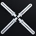 Makartt 9W U-Shaped Lamp Bulbs 4 PCS Replacement for 36 Watt UV Nail Dryer Machine Professional Electric Tubes Nail Art UV Gel Curing Light