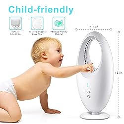 VANPOE Desk Fan, 12 Inch Bladeless Fan Small Table