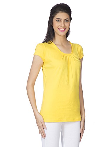 goldstroms women round neck embroidery logo t shirt