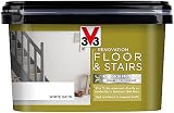 V33 Renovation Floor & Stairs Paint White Satin 2 L Removable Undercoat view 2