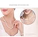 NONNYL Classic Round White Freshwater Cultured Pearl Necklace 18