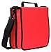 Blue Donuts 288 Capacity CD/DVD Binder Storage Holder Organizer Carrying Case, Red