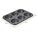 Chicago Metallic Professional 6-Cup Non-Stick Muffin Pan, Make up to 6 large muffins, cupcakes, quiches, egg cups, and more,14-Inch-by-10.25-Inch
