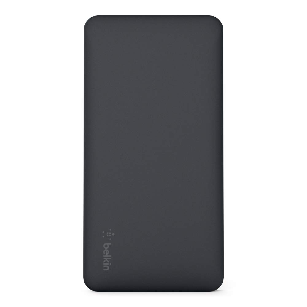 Belkin Pocket Power Bank 10000 mAh Fast Charger (Certified Safety) for iPhone 11, 11 Pro/Pro Max, XS, XS Max, XR, X, SE, 8/8+, iPad, Samsung Galaxy S10/S10+/S10e - Black