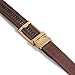 SlideBelts Top Grain Leather Ratchet Belt (Walnut with Gold Buckle, Up to 48