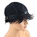 Dreambeauty Brazilian Full Human Hair Short Wigs for Black Women Pretty Wave Natural Black Color