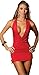 HUASHI Deep V Neck Bare Breast Backless Packet Hip Temptation Sexy Lingerie Nightclub Pole Dancing Dress