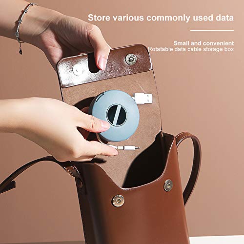 3 Pieces Earbud Organizer, Round Headphone Cord Organizer, Retractable