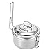 VGEBY1 Camping Cookware Set, 3Pcs Stainless Steel Picnic Tableware with Coverthumb 4