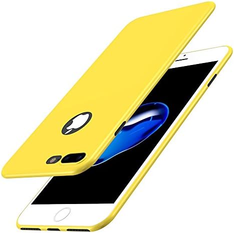 iPhone 7 Plus Case, YAKANALA [0.5mm] Ultra Thin [ Perfect Slim Fit ] Thinnest [Light Weight] Soft Flexible Protect Case for Apple iPhone 7 Plus 5.5 inch [Yellow]
