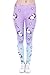 PINK PLOT Basic Printed Leggings Super Stretch Buttery Soft Pants for Women Girls One Size-Fit XS-L C Unicorn and Sweets