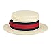 Scala Men's Dress Straw 1 Piece 10/11Mm Laichow Braid Boater Hat (Large)