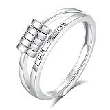 Vito 925 Sterling Silver Anxiety Fidget Ring for
