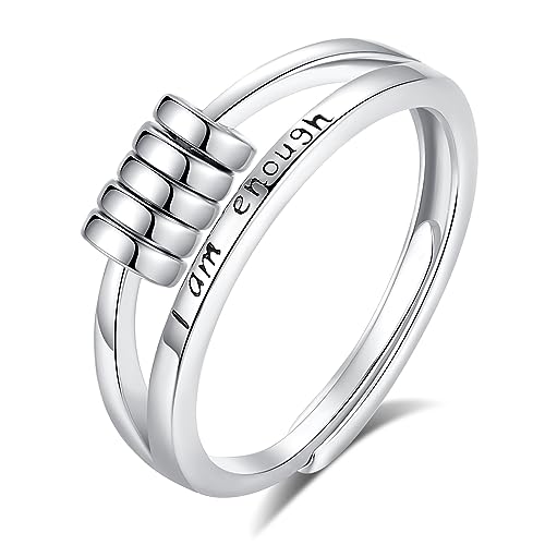 Vito 925 Sterling Silver Anxiety Fidget Ring for