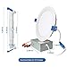 SAATLY 13W 6 inch LED Recessed Lighting, Ultra Thin Ceiling Downlight with Junction Box, 5000K Daylight Dimmable, 850lm 110W Eqv. ETL & Energy Star Certified, Pack of 4