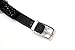 Black Heart Bling Cat Collar with Safety Belt and Bell 8-11 Inches