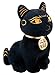 Bundle Deal.Large Size Egyptian Plush Black & Golden Bastet Cat & Anubis Stuffed Animal.Soft Cuddly