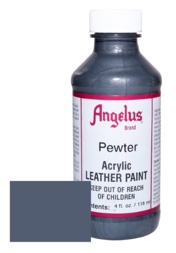 Angelus Acrylic Leather Paint-4oz.-Pewter