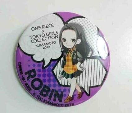 Amazon Com One Piece Tokyo Girls Collection Kumamoto 19 Tgc Can Badge Button Robin F S Toys Games