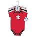 Luvable Friends Cotton Bodysuit, 5 Pack,Fire Trucks,S(0-3Months)