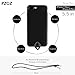 pzoz Case Compatible iPhone 7 Plus/8 Plus Case, Slim Silicone Lanyard Case Cover Holder Long Hanging Neck Wrist Strap Outdoors Travel Necklace Compatible iPhone 7 Plus/8 Plus (Black)