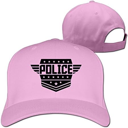 Police Coat Of Arms Rank Badge Peaked Hat Flexfit Hat One Size Pink
