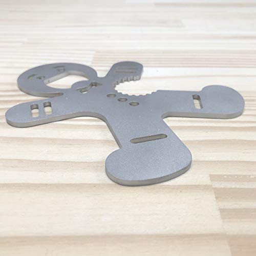 Raw Rutes - EPIC Heavy-Duty Holiday Bottle Openers! Made in the USA from Recycled Content Stainless Steel! (Ginger Bread Man) - Thumbnail 3