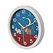 HITO Silent Kids Wall Clock Non Ticking 12 inch Excellent Accurate Sweep Movement, Modern Decorative for Kids Room, Kitchen, Living Room, Bathroom, Bedroom, Office (Cats on roof)