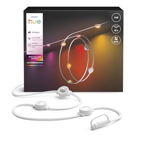 Philips Hue Festavia String Lights Extension, 9m, 16 Bulbs